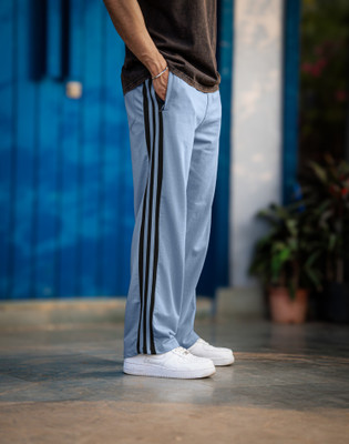 MANIAC Colorblock Men Grey Track Pants