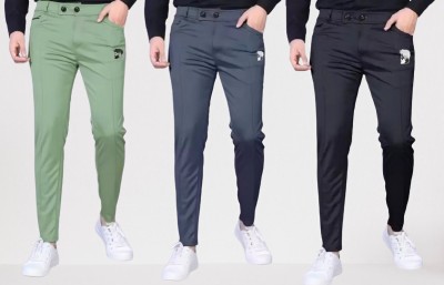 SUMITGARMENT Solid Men Light Green, Grey, Black Track Pants