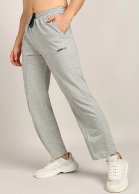 GNOCKFACE Solid, Self Design Men White Track Pants
