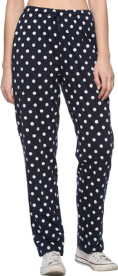 HouseOfCommon Printed Women Black Track Pants