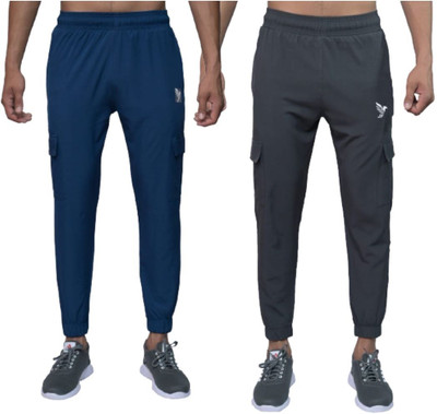 J FLISE Solid Men Multicolor Track Pants