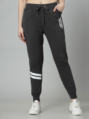 UZARUS Self Design Women Grey Track Pants