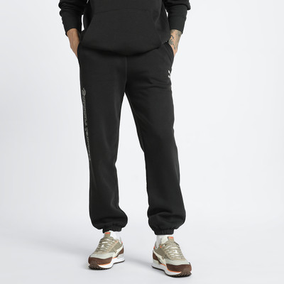 PUMA Printed Men Black Track Pants