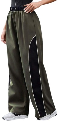 Tabadtod Loose Fit Women Dark Green Trousers