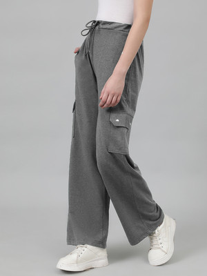 KOTTY Solid Women Grey Track Pants