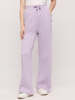 Pepe Jeans Solid Women Purple Track Pants