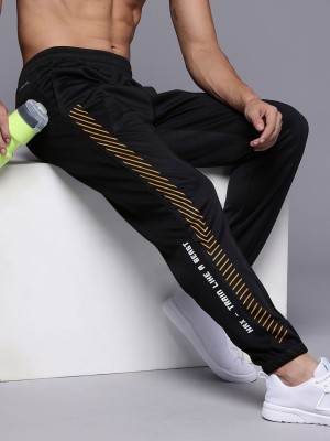 HRX by Hrithik Roshan Self Design Men Black Track Pants