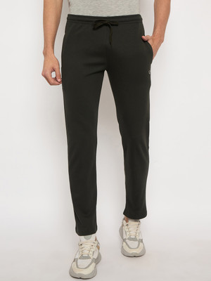 DUKE Solid Men Black Track Pants