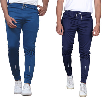 CLOTVIN TREND Striped Men Blue, Light Blue Track Pants