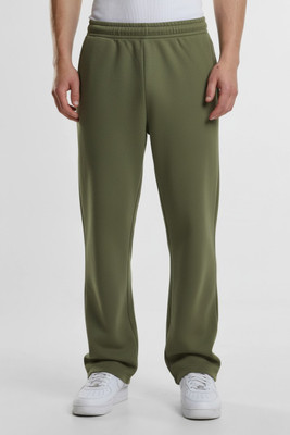 Dockstreet Solid Men Olive Track Pants