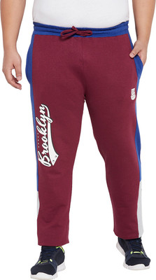 bigbanana Colorblock Men Maroon Track Pants