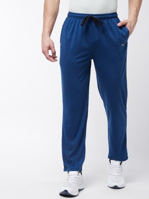 Pivl Solid Men Blue Track Pants