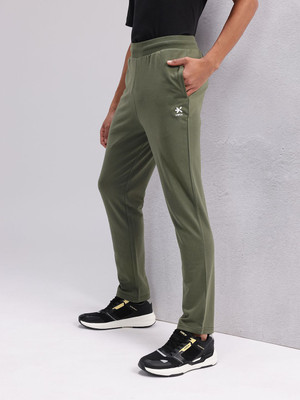 HRX by Hrithik Roshan Self Design Men Green Track Pants