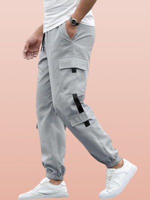 GIBBONTE Self Design Men Grey Track Pants