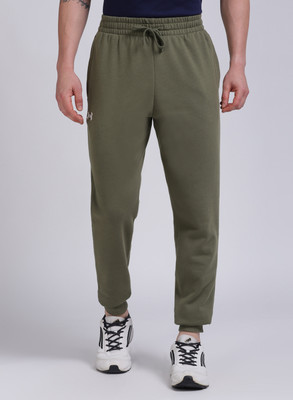 UNDER ARMOUR Solid Men Dark Green Track Pants