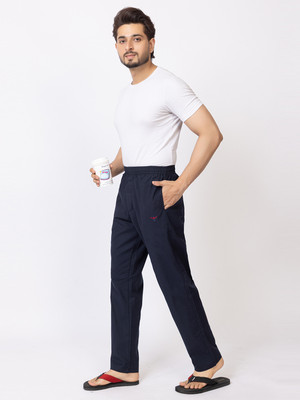 AMOLDO Solid Men Blue Track Pants