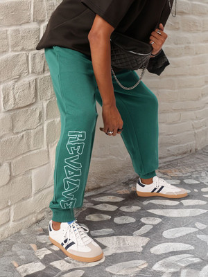 Kook N Keech Washed Men Green Track Pants