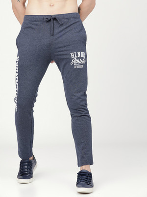 HIGHLANDER Solid Men Blue Track Pants
