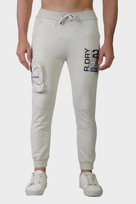Wild Magic Printed Men Grey Track Pants