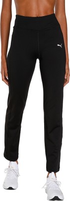 PUMA Ws Straight Leg Pants Solid Women Black Track Pants