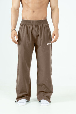 COITONIC Solid Men Brown Track Pants