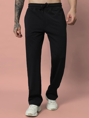 WEARDUDS Solid Men Black Track Pants