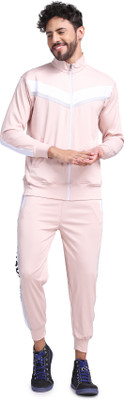 Yellow Tree Printed Men Track Suit