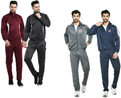 Indistar Self Design Men Track Suit