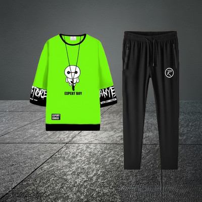 cnw Self Design Men Track Suit