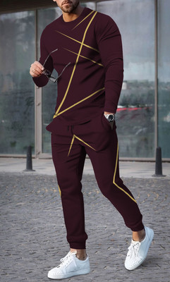 TRIPR Printed Men Track Suit
