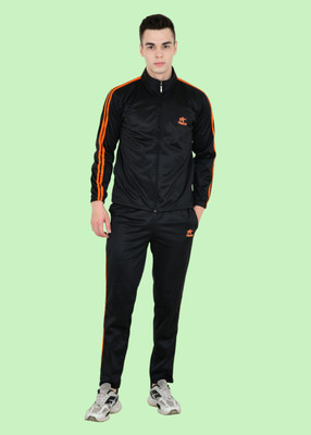 TRIZON Solid Men Track Suit