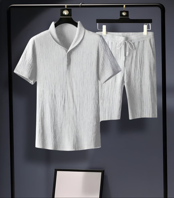 DEVU FASHION Self Design Men Track Suit