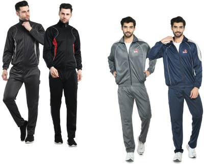 Indistar Self Design Men Track Suit