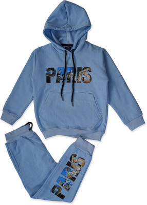 TS Collection Solid, Graphic Print Boys & Girls Track Suit