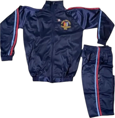 BOLLAR Striped Men & Women Track Suit