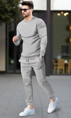 BLIVE Solid Men Track Suit