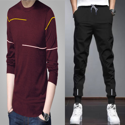 Reya Solid Men Track Suit