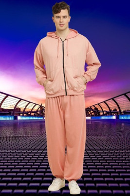 CANIDAES Solid Men Track Suit