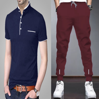 Reya Solid Men Track Suit