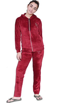 Fonista Solid Women Track Suit