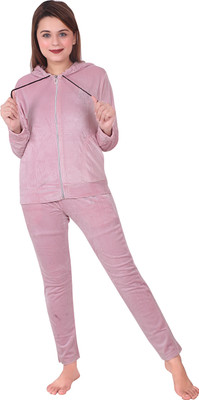 Fonista Solid Women Track Suit