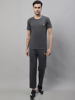 MACK JONNEY Solid Men Track Suit