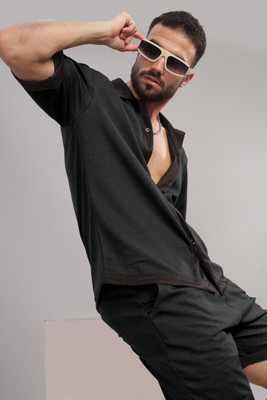 Tribe Self Design Men Track Suit