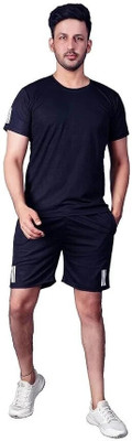 Kailash Solid, Self Design Men Track Suit