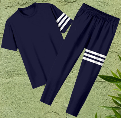 FUBACK Solid Men Track Suit