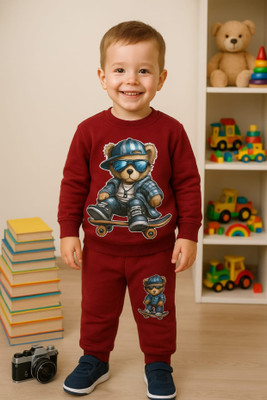 ABHI FAB Graphic Print Baby Boys Track Suit