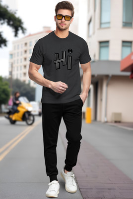 BLIVE Printed Men Track Suit