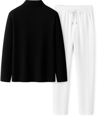 Yuvraah Self Design Men Track Suit