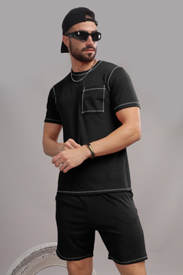 Tribe Solid Men Track Suit