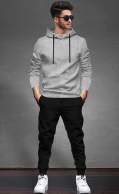 BLIVE Solid Men Track Suit